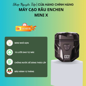 Máy cạo râu Enchen Mini X 15 lưỡi dao tự mài đầu cạo 3D thiết kế chống nước - BH 12 tháng