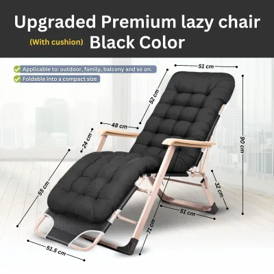 Folding Bed Premium Foldable Lazy Chair Comfortable Recliner Chair Kerusi Lipat (5 Years Warranty for Premium Chair)