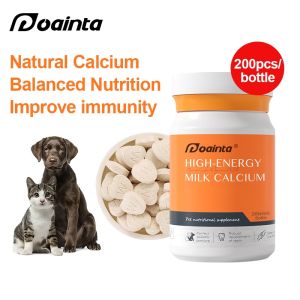 Puainta Multi-Vitamin Tablet for Cat Dog Hair Loss Balanced Nutrition Eye Protection Vitamin Supplement for Healthcare 200pcs/ 宠物保健品 宠物营养补充剂 猫多维 宠物维生素片 美毛补钙增强免疫力