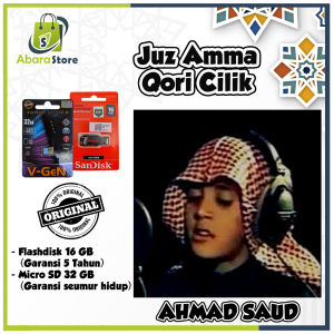 ABARASHOP USB Flashdisk Murotal Alquran Qori Cilik Ahmad Saud Juz Amma Juz 30
