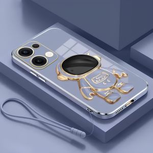 Softcase Oppo Reno 13 13F Pro 4G 5G Case Luxury Holder Astronot Free Tali Lanyard Premium