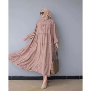 SOFIA DRESS PAKAIAN WANITA MODEL GAMIS SUSUSUN MEMAYUNG REAL PICT SIZE S M L XL XXL UKURAN REGULER NORMAL JUMBO GEDE OVERSIZE NYAMAN DI PAKAI FASHION MUSLIM MODERN MEWAH ANGGUN SYARI CANTIK UNTUK REMAJA DEWASA TANGGUNG BERKUALITAS PREMIUM ADEM LEMBUT