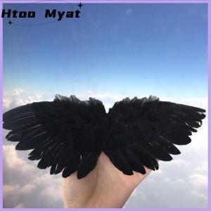 tantuoye งานฝีมือสีดำสีขาวสำหรับเด็กขนนกขนาดเล็กปีกนางฟ้าของตกแต่งตุ๊กตาของตกแต่งงานปาร์ตี้ของขวัญวันเกิดวันอีสเตอร์วาเลนไทน์