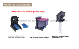 Universal Ink Extraction Tool/Ink Suction Tool for Hp Ink Cartridge 678 680 682 60 61 703 704 46 22 21 27 702 63 65 901 803 802 Use (Free Glove+Syring)