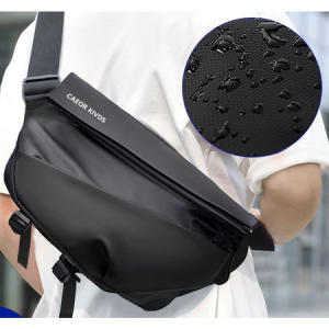 Satchel Mens Shoulder Bag Backpack Shoulder Bag Black Upgrade (Magnetic buckle)