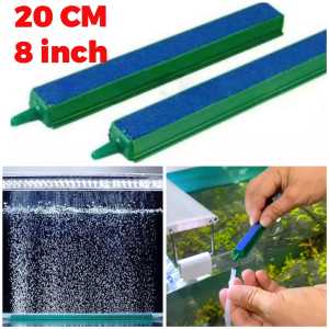 Batu Aerator BALOK Persegi Panjang 8 INCH - Air Stone 20 cm 20cm Gelembung Udara Oksigen Aquarium Aquascape Kolam Ikan Pemberat Selang Airator 3/16 Mesin Pompa Filter Aerasi
