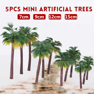 RGFV MALL Bonsai Plastic Plant Rainforest Decoration Garden Scenery Model Miniature Artificial Palm Tree Landscape