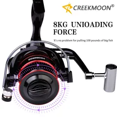 Power All Metal Mini Spinning Fishing Reel High Speed 4.3:1 Coil