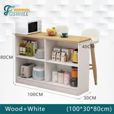 FOSWELL Storage Cabinet Small Cabinet Kitchen Island Storage Cabinets Simple Cabinet Modern Dining Cabinet
