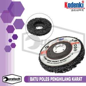 Kodenki Batu Poles Paint Remover Wheel Perontok Cat 4 Inch - Paint Rush Remover 100 mm Batu Disc Gerinda 4" Amplas Penghapus Perontok Cat Karat Besi - Clean and Strip Disc 4 Inci Ampelas Batu Poles Penghilang Perontok Cat Karat 4" Mesin Gerinda