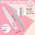Professional Nail Files, Emery Board Nail File for Natural Nails 100/180/240 Grit Nail Files for Acrylic Nails 12pcs Fine Grit Nail File Manicure Tools Coarse Fingernail Files (180/240 Grit). 