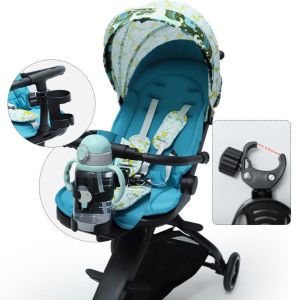 NCUMBE 360° Rotate Baby Stroller Cup Holder Anti-Slip Baby Pram Baby Stroller Cup Rack Portable Multi-function Bicycle Water Bottle Holder Travel
