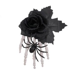 Themed Black Halloween Hair Accessory Secure Hair Grip Design For Cosplay Gothic Fashion And Special Occasion