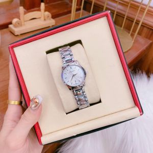 [Tặng lắc và pin] Olevs Đồng hồ nữ chính hãng Dây đeo bằng thép không gỉ Lịch có chức năng phát sáng Chống nước