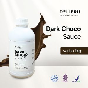 Delifru Dark Choco Sauce - Topping Saus Cokelat 1 Kg
