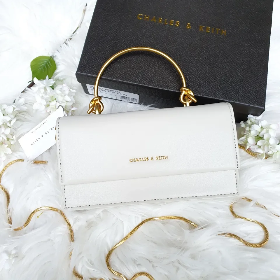 Charles and keith online bag white