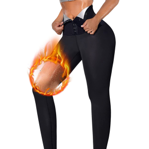 JHHB Body Shaper Pants Hot Sweat Sauna Effect Slimming Fitness Shorts Shapewear Women Workout Waist Trainer Gym Leggings