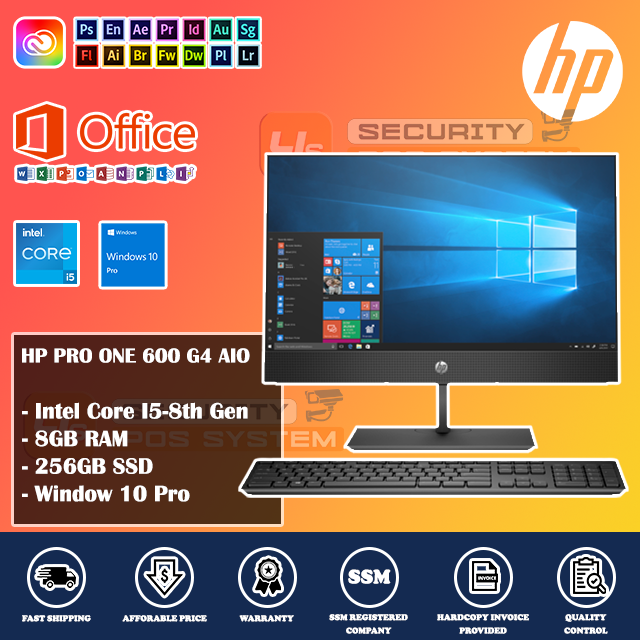 [REFURBISHED DESKTOP] HP Pro One 600 G4 All In One Desktop | I5-8th Gen ...