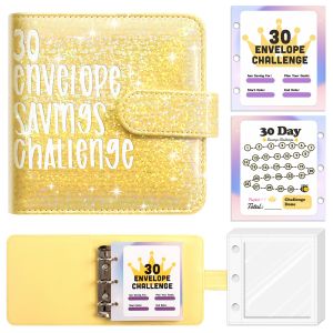 30 Days Savings Challenges Book Saving Money Binder Mini Saving Loose-leaf Notebook Cash Budget Organizer Save Money