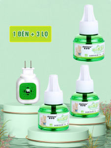 Bộ đèn xông tinh dầu đuổi muỗi côn trùng Bear Fami Minh House Thiên nhiên