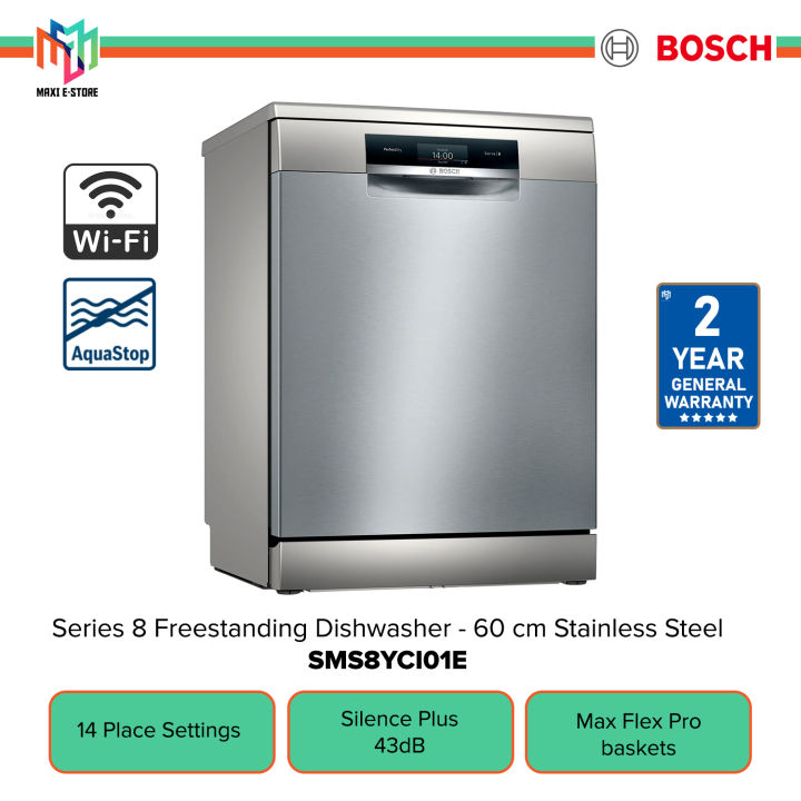 Bosch SMS8YCI01E Series 8 Freestanding Dishwasher 60cm Stainless