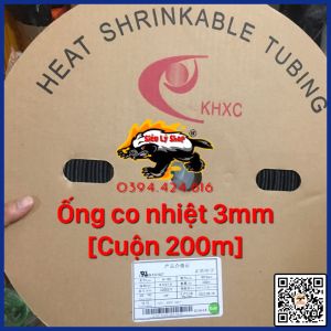 [Cuộn 200m] Ống co nhiệt 3mm