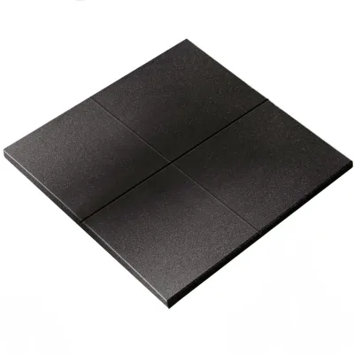 Pro Rubber Home Gym Mats Heavy Duty EDPM Tiles 50cm X 50cm with 15mm 20mm 25mm Thickness