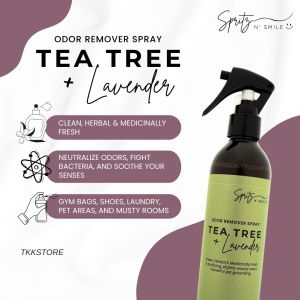 Spritz N Smile Penghilang Bau Tea Tree & Lavender 250ml For Moldy Space And Toilet