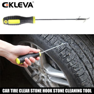 EKLEVA Car Tire Stone Cleaner Groove Broken Stone Remover Tire Cleaning Hook Tire Cleaning Tool Car-styling Pick-Up Hook Tire