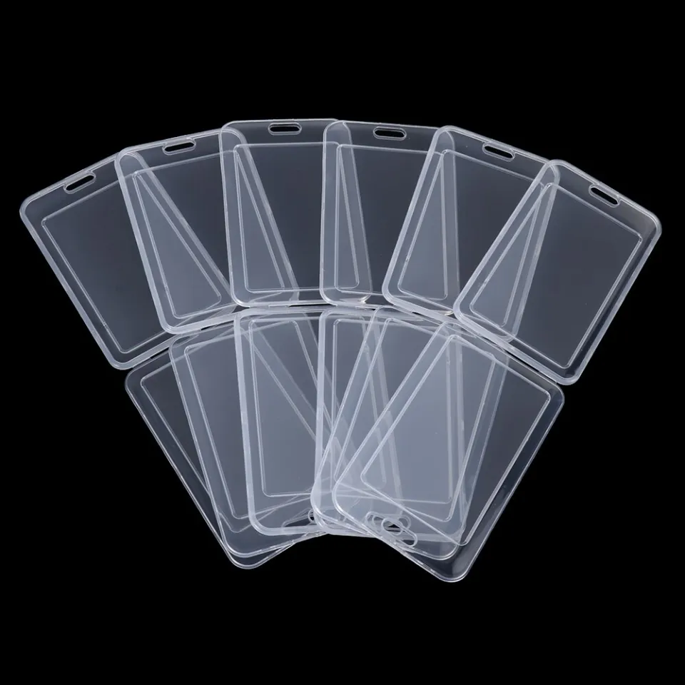 Bank ID Card Holders 10pcs Clear Plastic Card Sleeves  Bank ID & Credit  Card Protection Cases