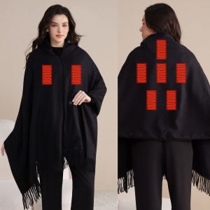 GYYT 3 Heated Level USB Heating Shawl USB Powered Portable Electric Shawl Electric Blanket Washable Heating Blanket Car Use