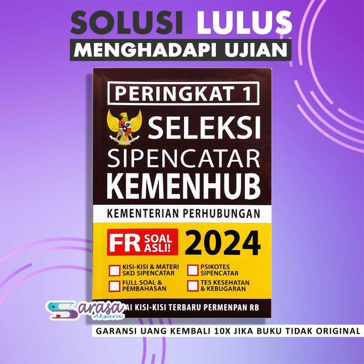 BUKU SELEKSI SIPENCATAR KEMENHUB 2024 - BUKU KEDINASAN 2024 - SOAL ...