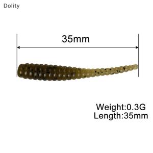 🎄【Special price】Dolity 10pcs 35mm 0.3g Lua Root Fishing Soft Bait Threaded Soft Bait Mini Soft Worm Straight Tail Lua Bait