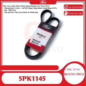 Gates Micro-V Belt 5PK1145 for Honda City 2014-2021 - Genuine Imported Motorcycle Drive Belt