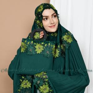 mukena terbaru plisket renda bordir bumnga manik diamond