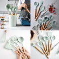 Spatula Silicon Sutil Silicon Dapur Peralatan Masak 12in 1 Set Silikon Spatula Set Sendok Dapur Free Wadah. 