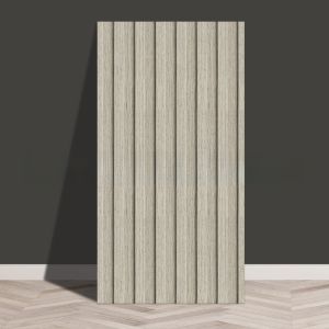 MAKERVY Waterproof 3D Wall Sticker Self-adhesive Moisture-proof Wood Grain Sticker Decorative Stripe Wall Tile Sticker Living Room