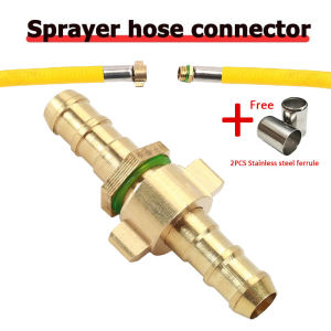 Hose Fitting Ferrule Set Clamp with 2pcs Crimping for Power Sprayer Pressure Washer Male and Female 8.0mm/14M