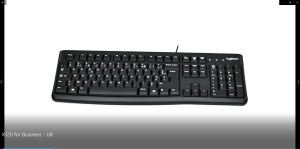 Logitech K120 Wired Keyboard for Windows USB Plug-and-Play Full-Size Spill-Resistant Curved Space Bar Compatible with PC Laptop