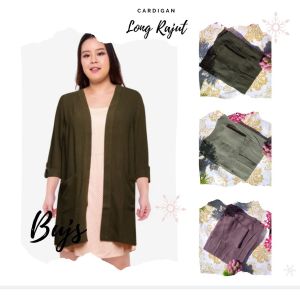 Kardigan Rajut Lengan Lipat / Fold-Sleeved Knit Cardigan Premium BUJS