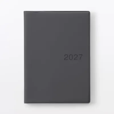 [NEW ARRIVAL] MUJI 2027 Monday Start Monthly/Weekly Planner / From Dec. 2026 Dark Grey