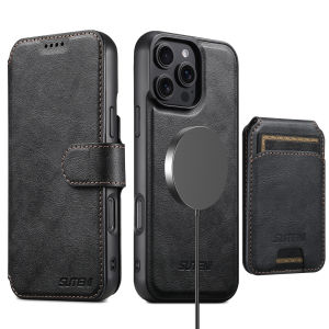 0930[Local Stock] Christmas Halloween 3 in 1 Detachable Wireless Charging magneticed Leather Wallet Phone Cover For iPhone 17 16 15 14 13 12 Pro Max Magsafe Flip Case h261009