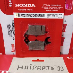 Kanvas rem depan cakram padset brake Blade 110 KWB (2008 - 2011) Revo 110 FI (2014 - Sekarang) Supra X 125 FI New (2014 - Sekarang) original honda 06455KWB601