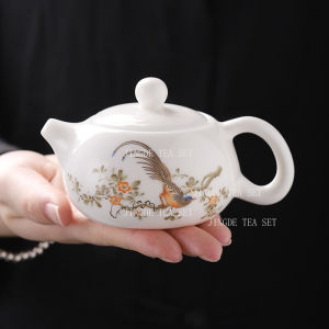 180ml Yangzhi Yuxi Shi Pot White Porcelain Teapot Household Hospitality Kung Fu Tea Set Small Capacity Teapot Underglaze Color2026
