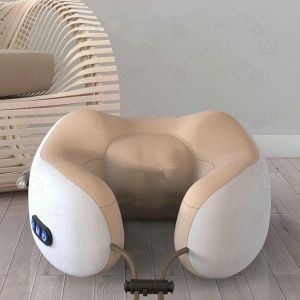 หมอนนวดคอไฟฟ้า Massage Neck Pillow เครื่องนวดคอ เครื่องนวดกระดูกสันหลังส่วนคอ ของขวัญ pillow electric neck massage