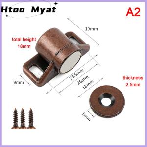 tantuoye ประตูตู้แม่เหล็กจับประตูเฟอร์นิเจอร์ปิดแน่นหนาแข็งแรงทนทานแม่เหล็กนีโอดีเมียมสลัก