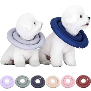 EQUOMT Adjustable Water-Resistant Anti-bite E-Collar Wound Healing for Kitten Puppy Recovery Circle Cat Collar Dog Collars Pet Supplies