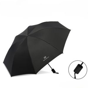 Cute Small Pocket UV Protection Rain Mini Capsule Umbrella Kids Black Shade Folding With Handle