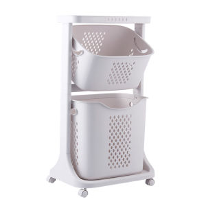 【New】2/3 tier Laundry basket/space saving storage organizer/clothes rack / Fireheart