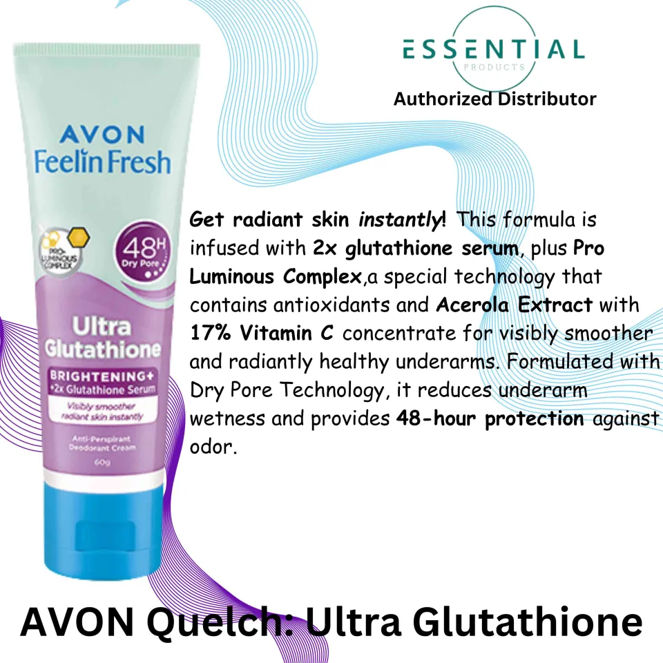 nivea deodorant glutathione ingredients 2 AVON Feelin Fresh Brightening + x2 Serum Ultra Glutathione Anti-Perspirant Cream 55g - Lazada Combined with the 48 Glial Cell Dynamics in tissue recovery Flavor:Cubano
